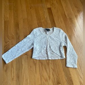 White Vintage Floral Lace Cardigan - Excellent Condition!!!
